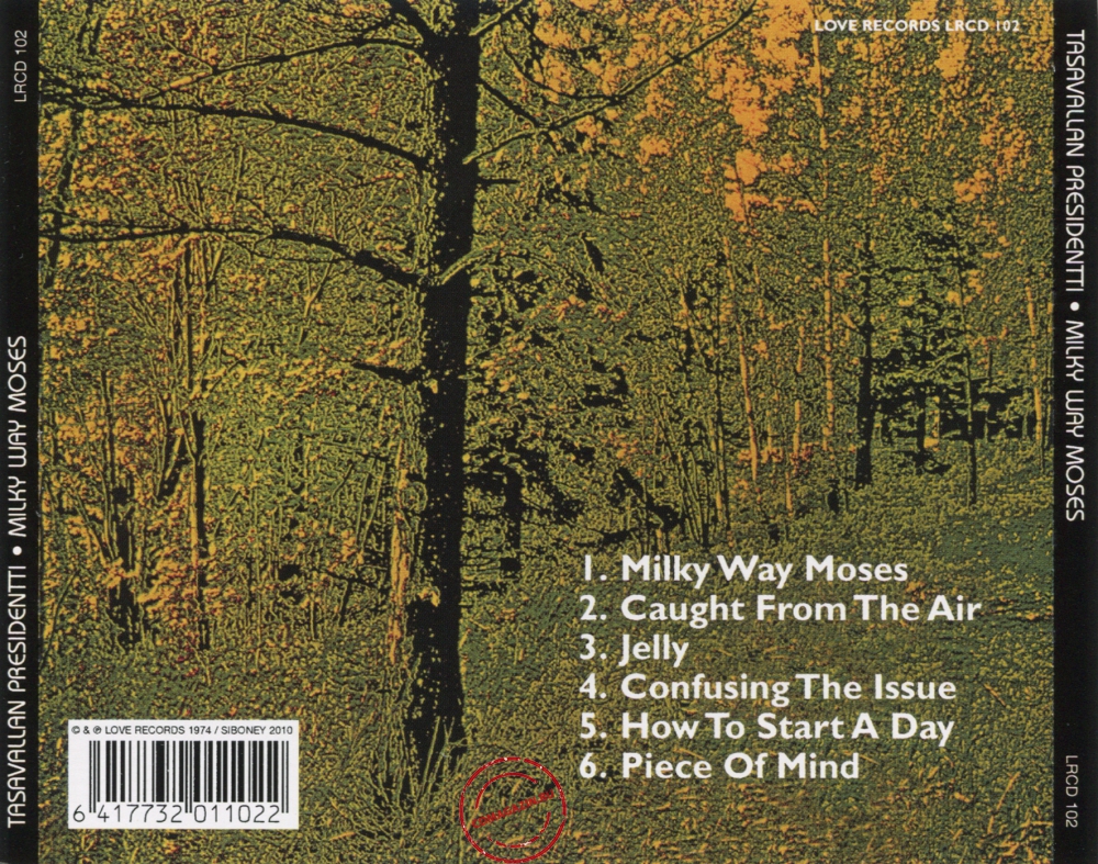 Audio CD: Tasavallan Presidentti (1974) Milky Way Moses Audio CD: Tasavallan Presidentti (1974) Milky Way Moses