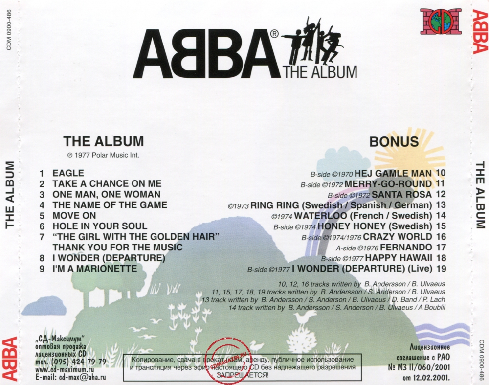 Audio CD: ABBA (1977) The Album + Bonus Audio CD: ABBA (1977) The Album + Bonus