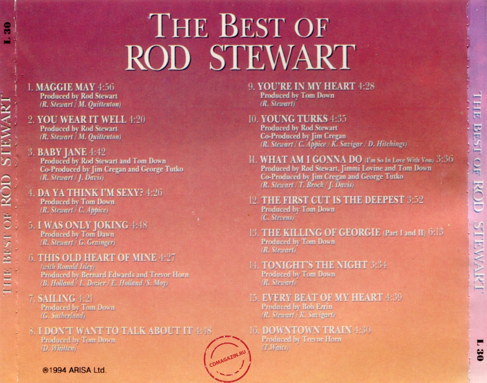 Audio CD: Rod Stewart (1994) The Best Of