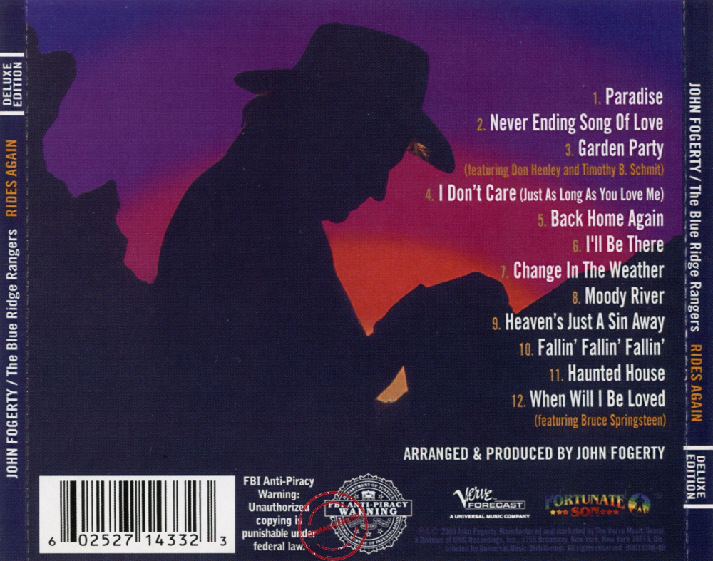 Audio CD: John Fogerty (2009) The Blue Ridge Rangers Rides Again