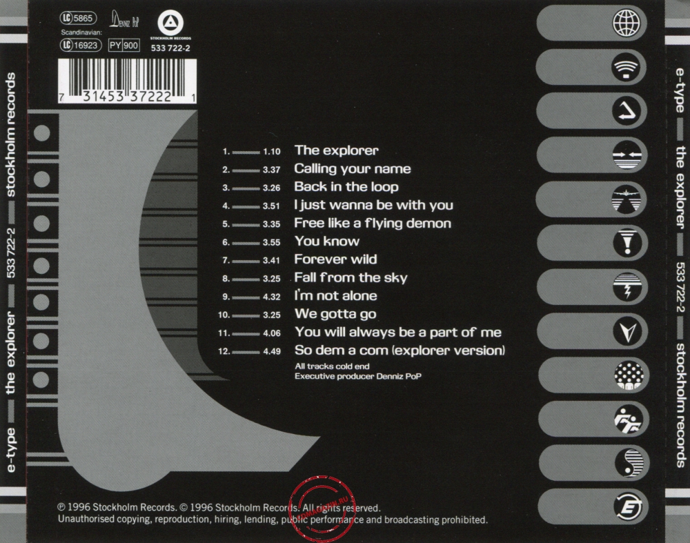 Audio CD: E-Type (1996) The Explorer