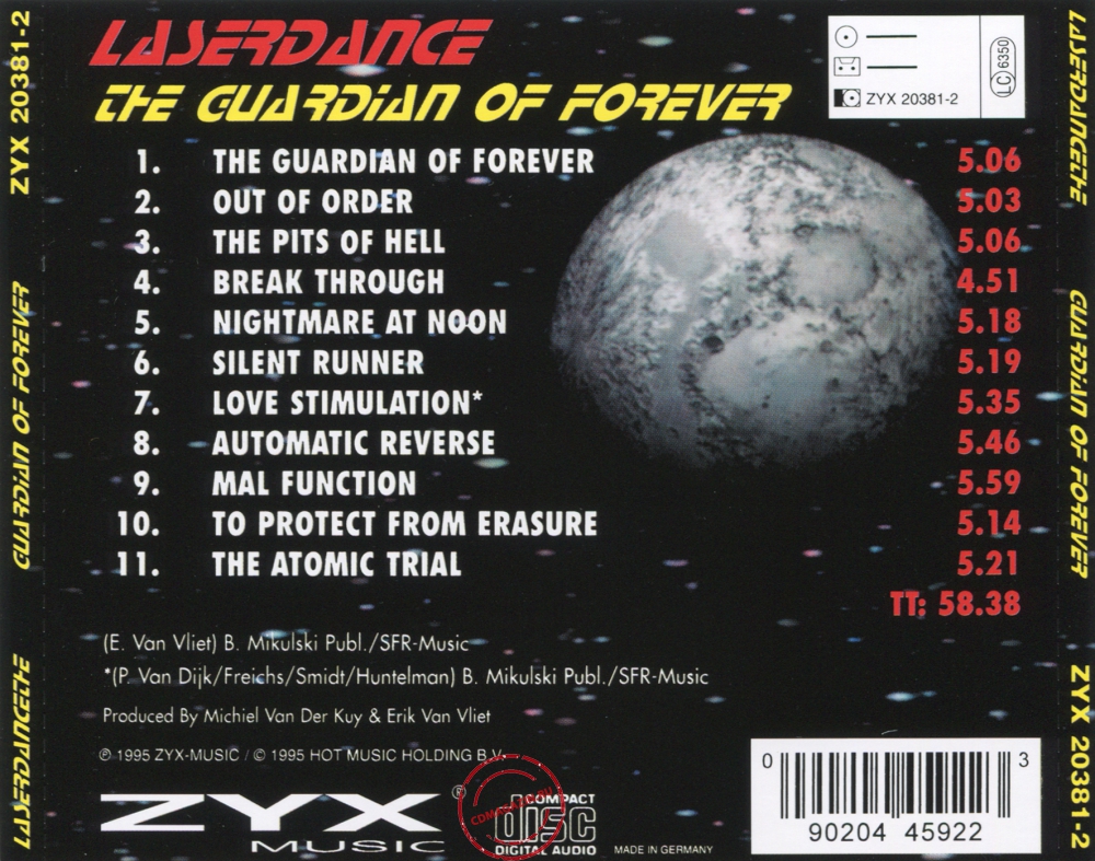 Audio CD: Laser Dance (1995) The Guardian Of Forever Audio CD: Laser Dance (1995) The Guardian Of Forever