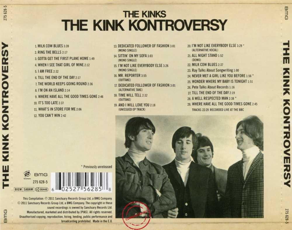 Audio CD: Kinks (1965) The Kink Kontroversy Audio CD: Kinks (1965) The Kink Kontroversy