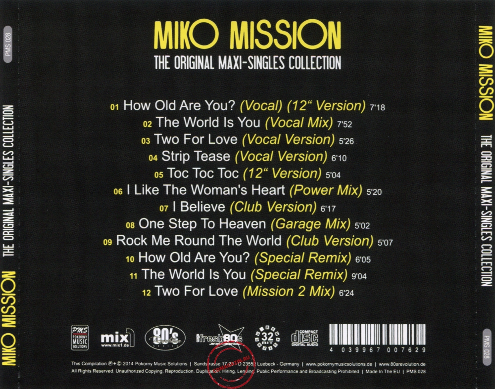 Audio CD: Miko Mission (2014) The Original Maxi-Singles Collection