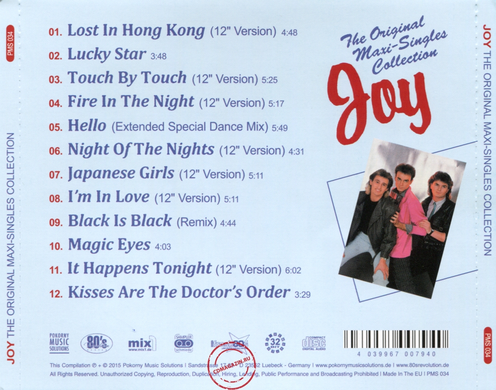 Audio CD: Joy (9) (2015) The Original Maxi-Singles Collection And B-Sides