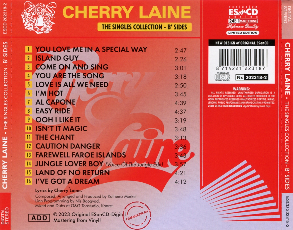 Audio CD: Cherry Laine (2023) The Singles Collection - B' Sides