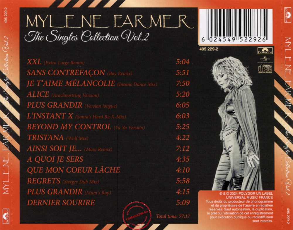 Audio CD: Mylene Farmer (2024) The Singles Collection Vol. 2