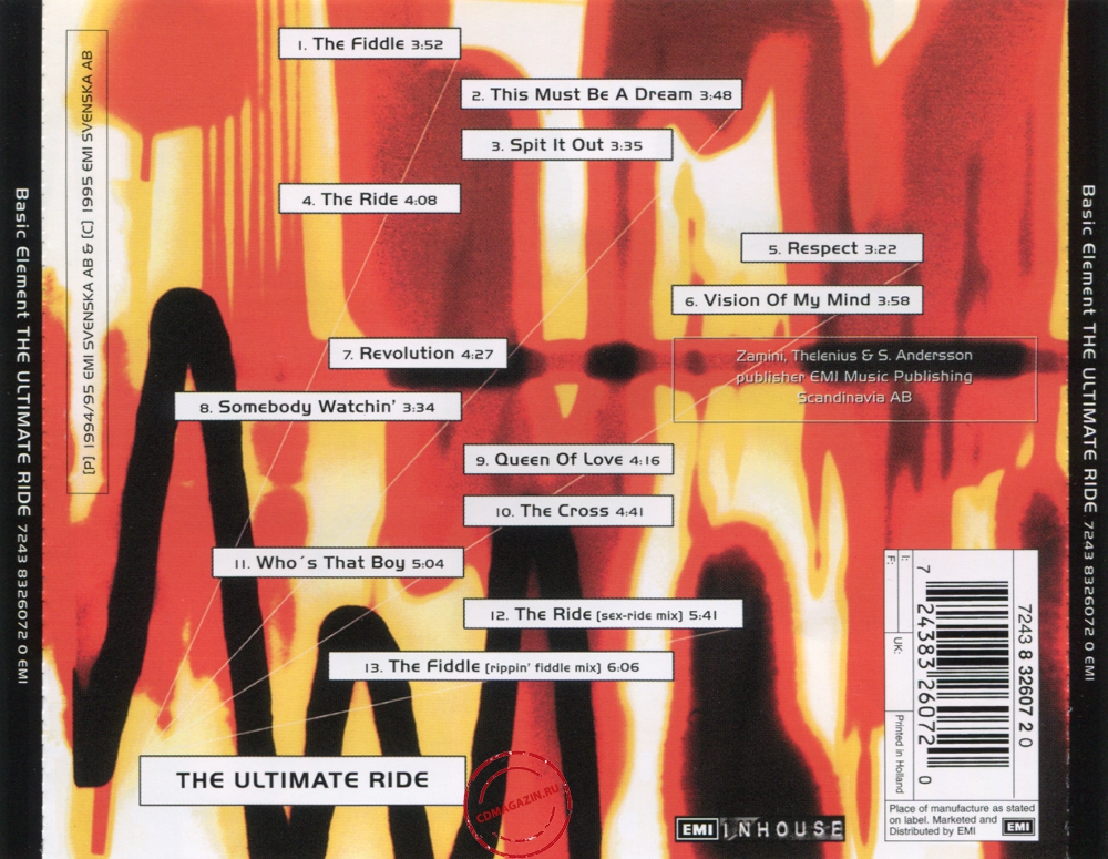 Audio CD: Basic Element (1995) The Ultimate Ride Audio CD: Basic Element (1995) The Ultimate Ride