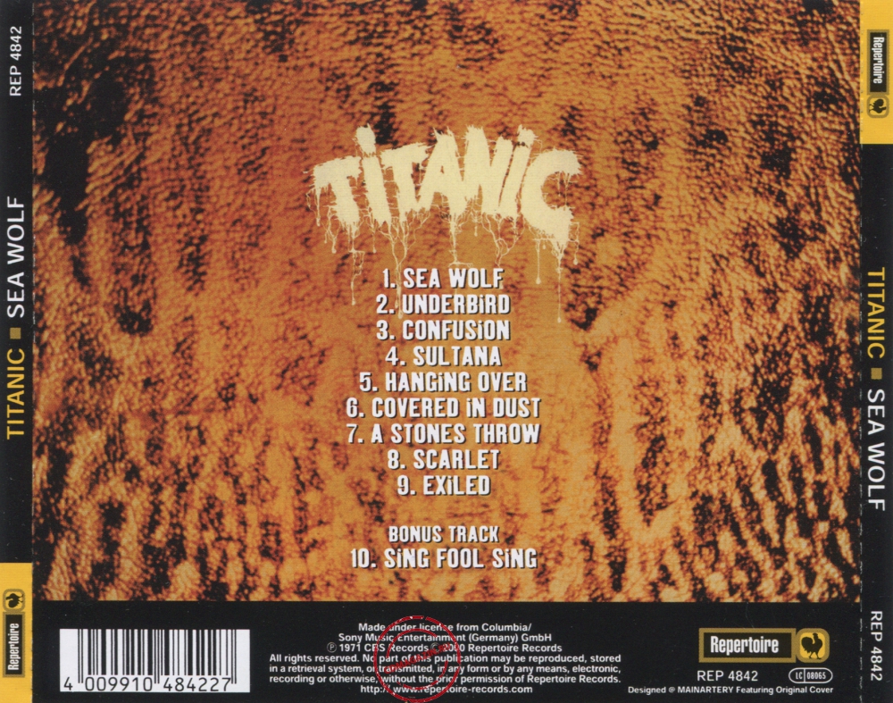 Audio CD: Titanic (3) (1971) Sea Wolf Audio CD: Titanic (3) (1971) Sea Wolf