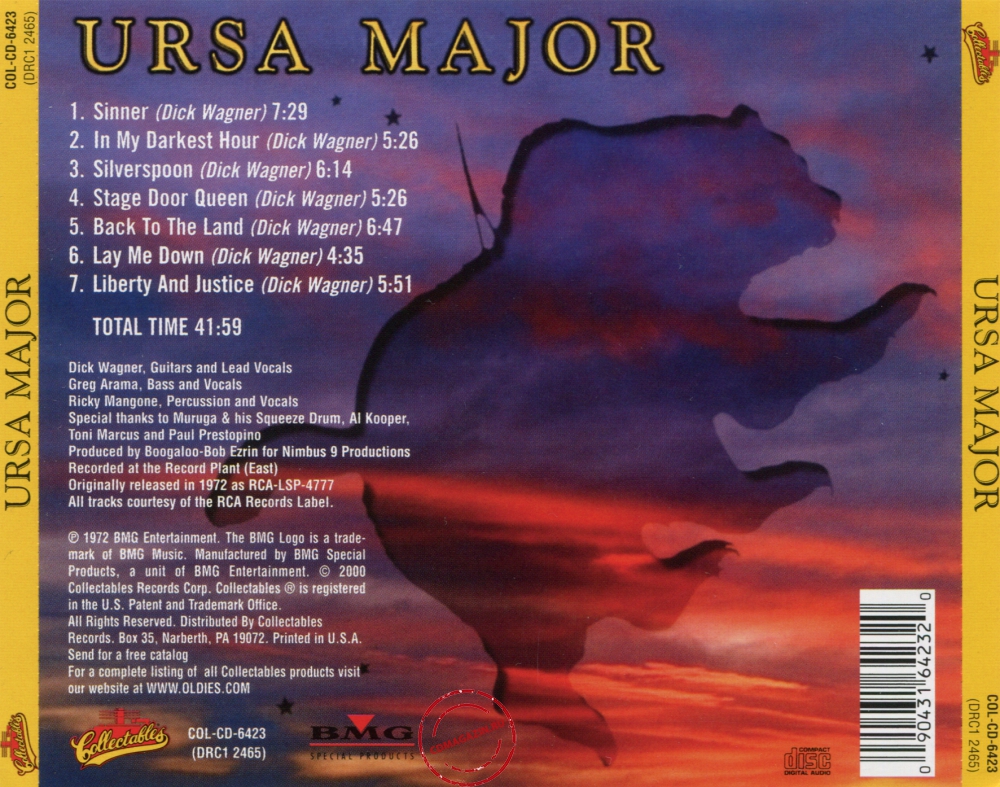 Audio CD: Ursa Major (3) (1972) Ursa Major Audio CD: Ursa Major (3) (1972) Ursa Major