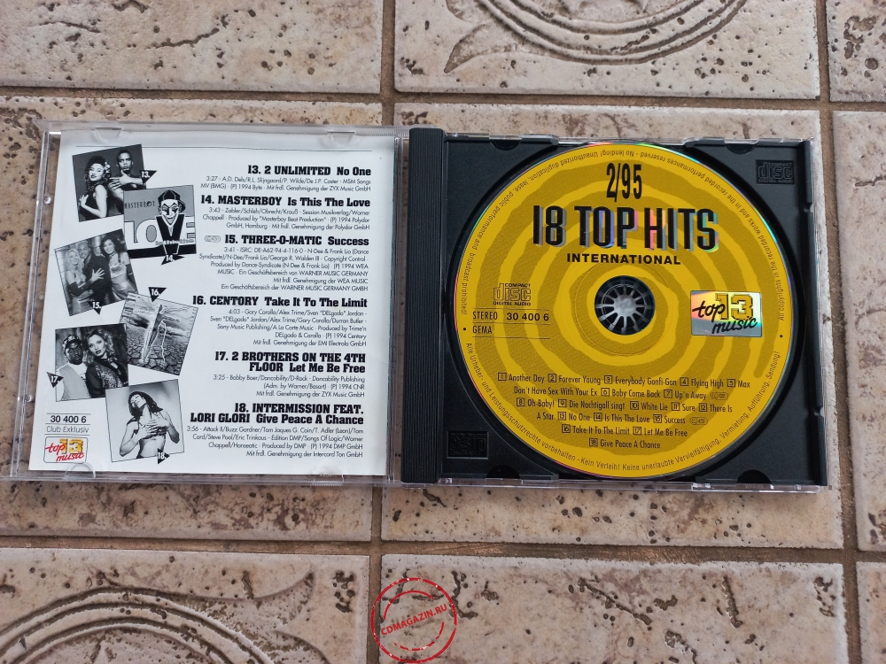 Audio CD: VA 18 Top Hits Aus Den Charts International (1995) 2/95