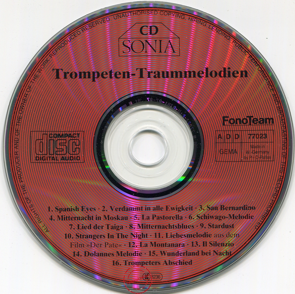 Audio CD: VA Trompeten-Traummelodien (1987) Compilation