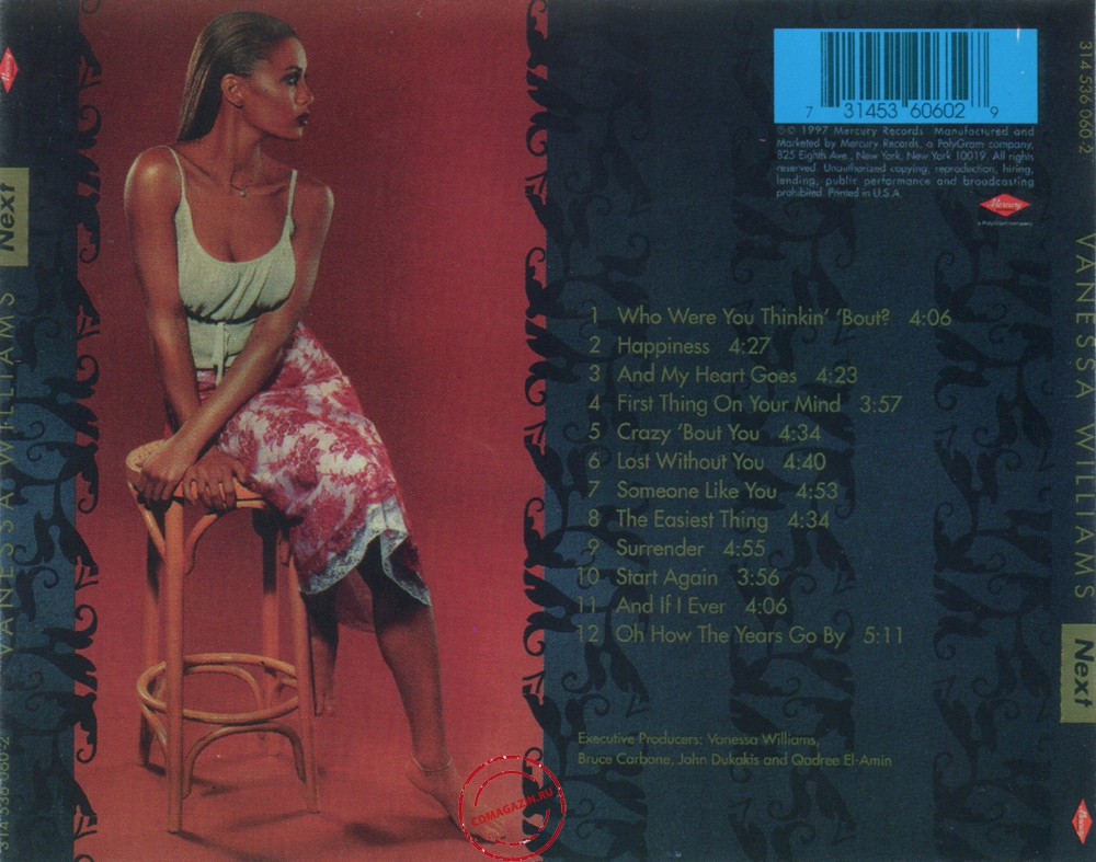Audio CD: Vanessa Williams (1997) Next