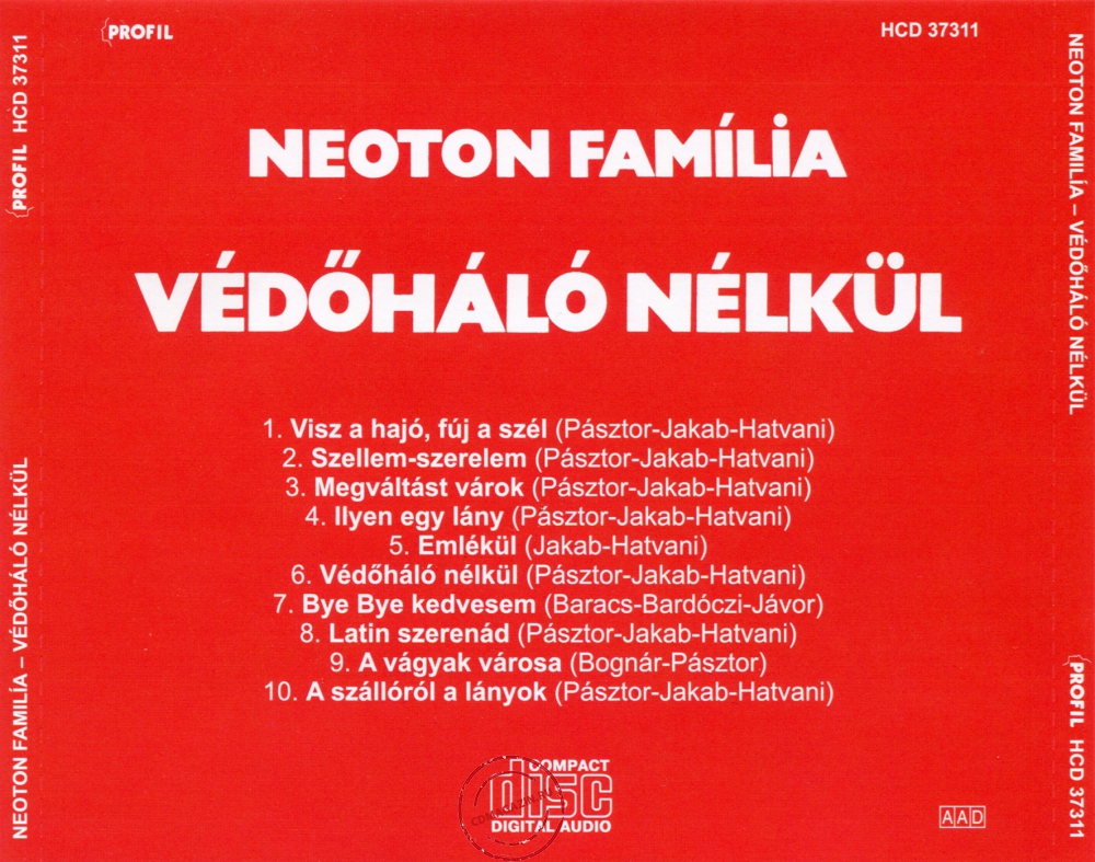 Audio CD: Neoton Familia (Newton Family) (1987) Vedohalo Nelkul