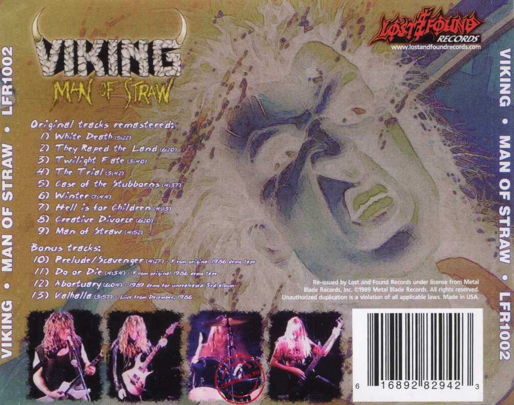 Audio CD: Viking (1989) Man Of Straw Audio CD: Viking (1989) Man Of Straw
