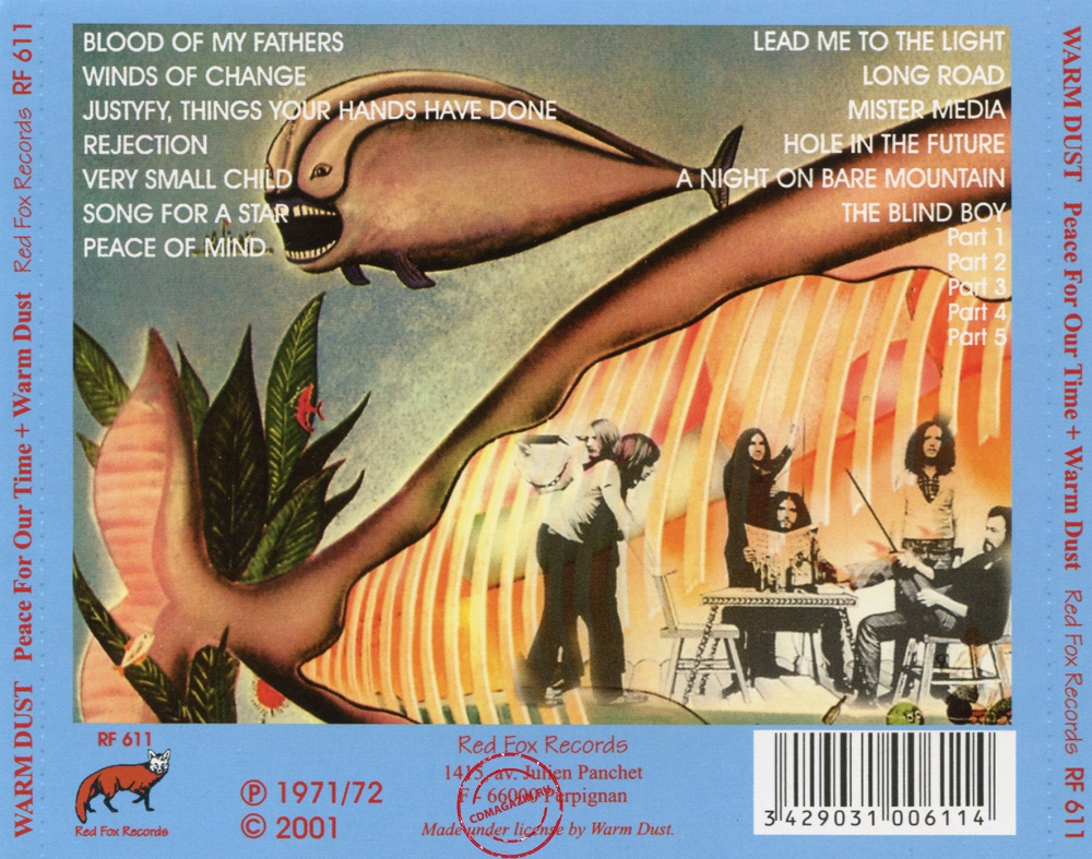 Audio CD: Warm Dust (1970) Peace For Our Time / Warm Dust