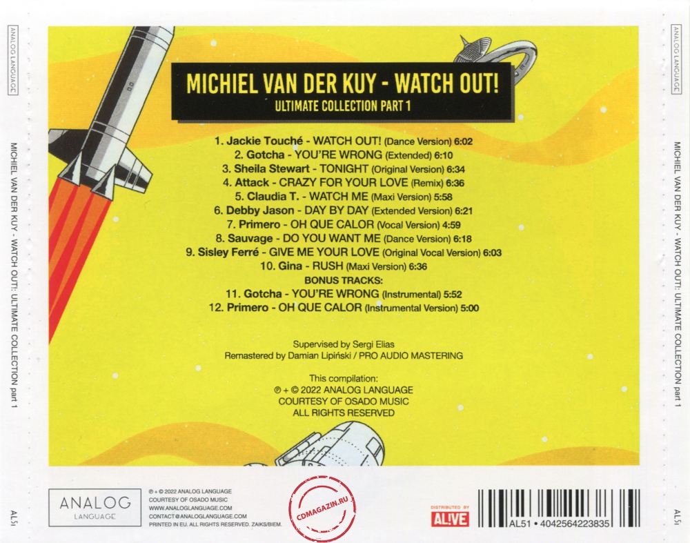 Audio CD: Michiel Van Der Kuy (2022) Watch Out! (Ultimate Collection Part 1) Audio CD: Michiel Van Der Kuy (2022) Watch Out! (Ultimate Collection Part 1)