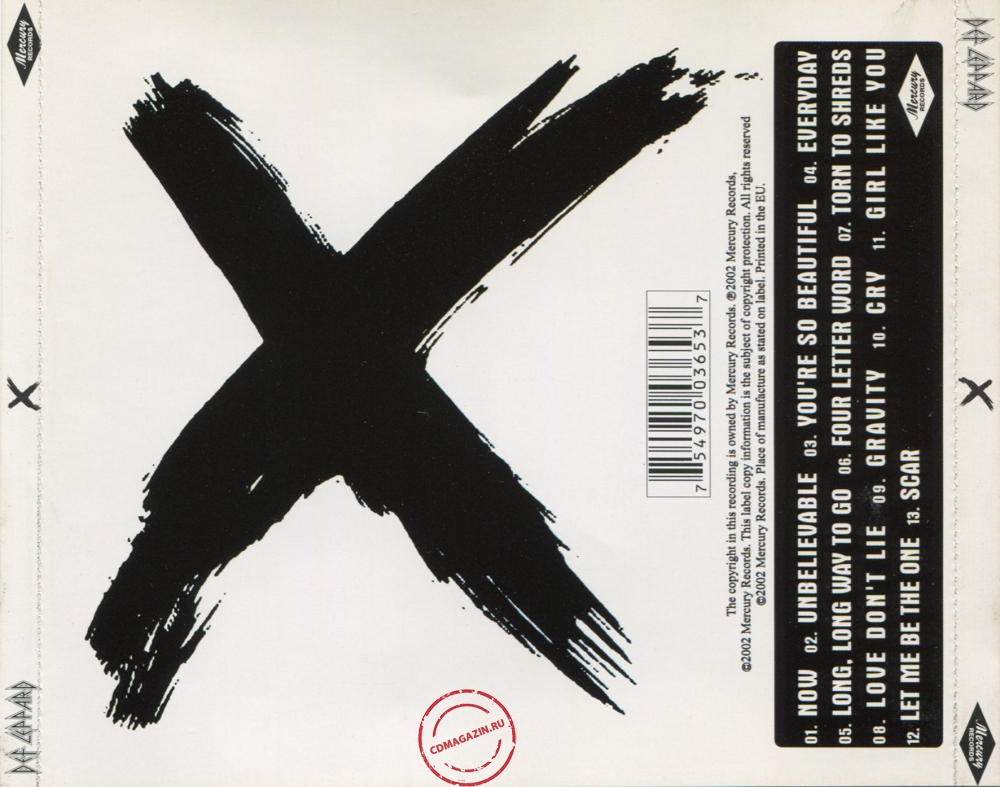 Audio CD: Def Leppard (2002) X