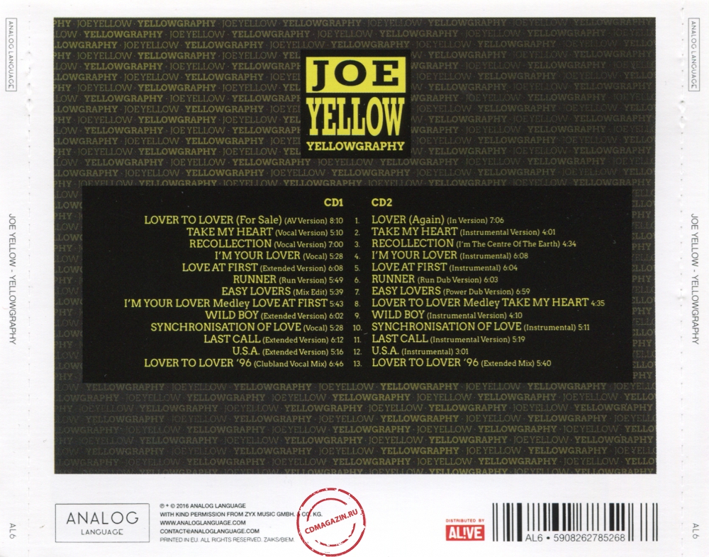 Audio CD: Joe Yellow (2016) Yellowgraphy Audio CD: Joe Yellow (2016) Yellowgraphy