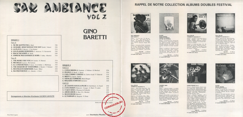 Оцифровка винила: Gino Baretti (1979) Sax Ambiance Vol 2