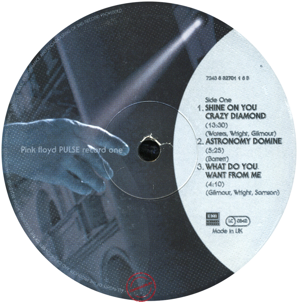 Оцифровка винила: Pink Floyd (1995) Pulse