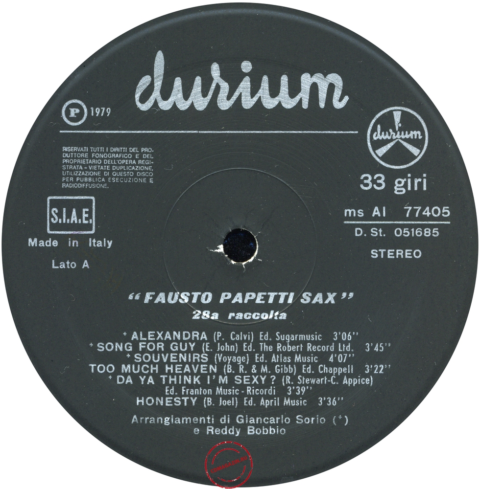 Оцифровка винила: Fausto Papetti (1979) 28a Raccolta Оцифровка винила: Fausto Papetti (1979) 28a Raccolta