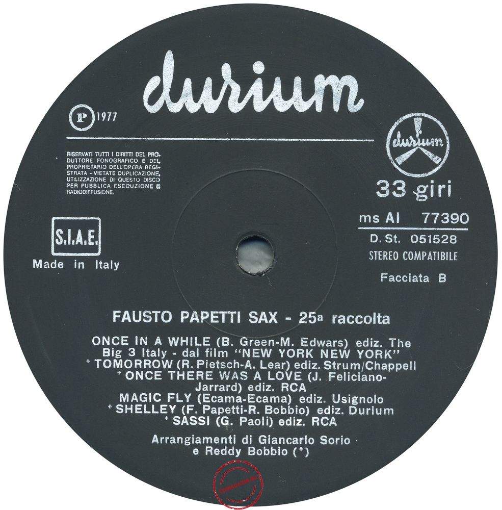 Оцифровка винила: Fausto Papetti (1977) 25a Raccolta
