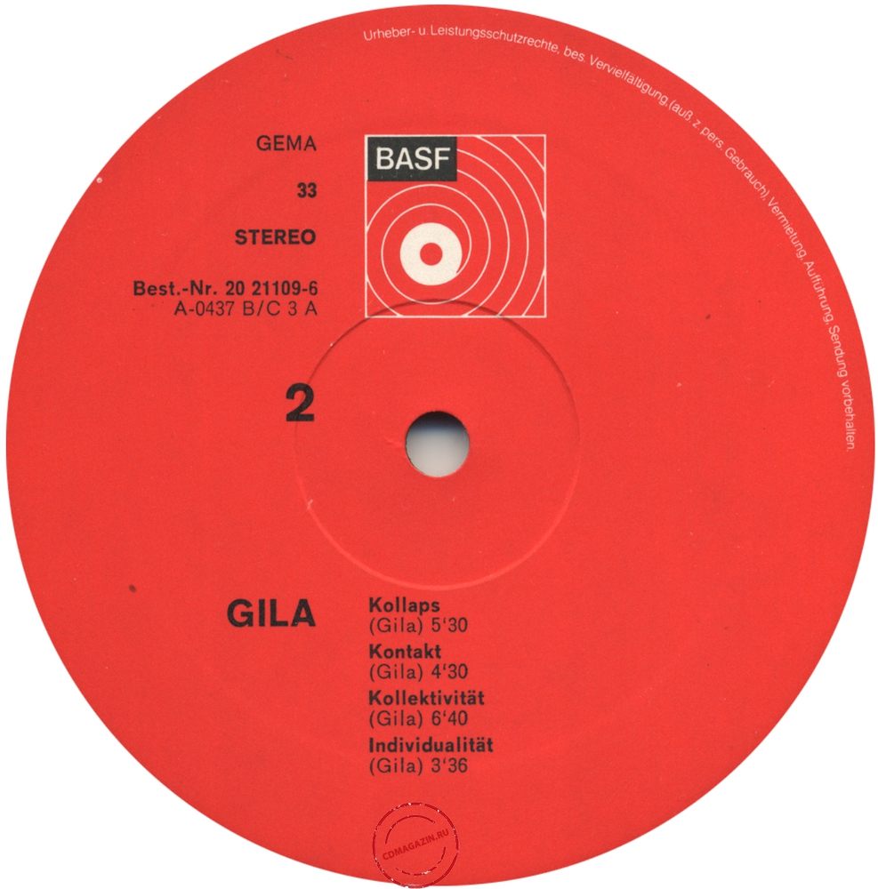 Оцифровка винила: Gila (2) (1971) Gila