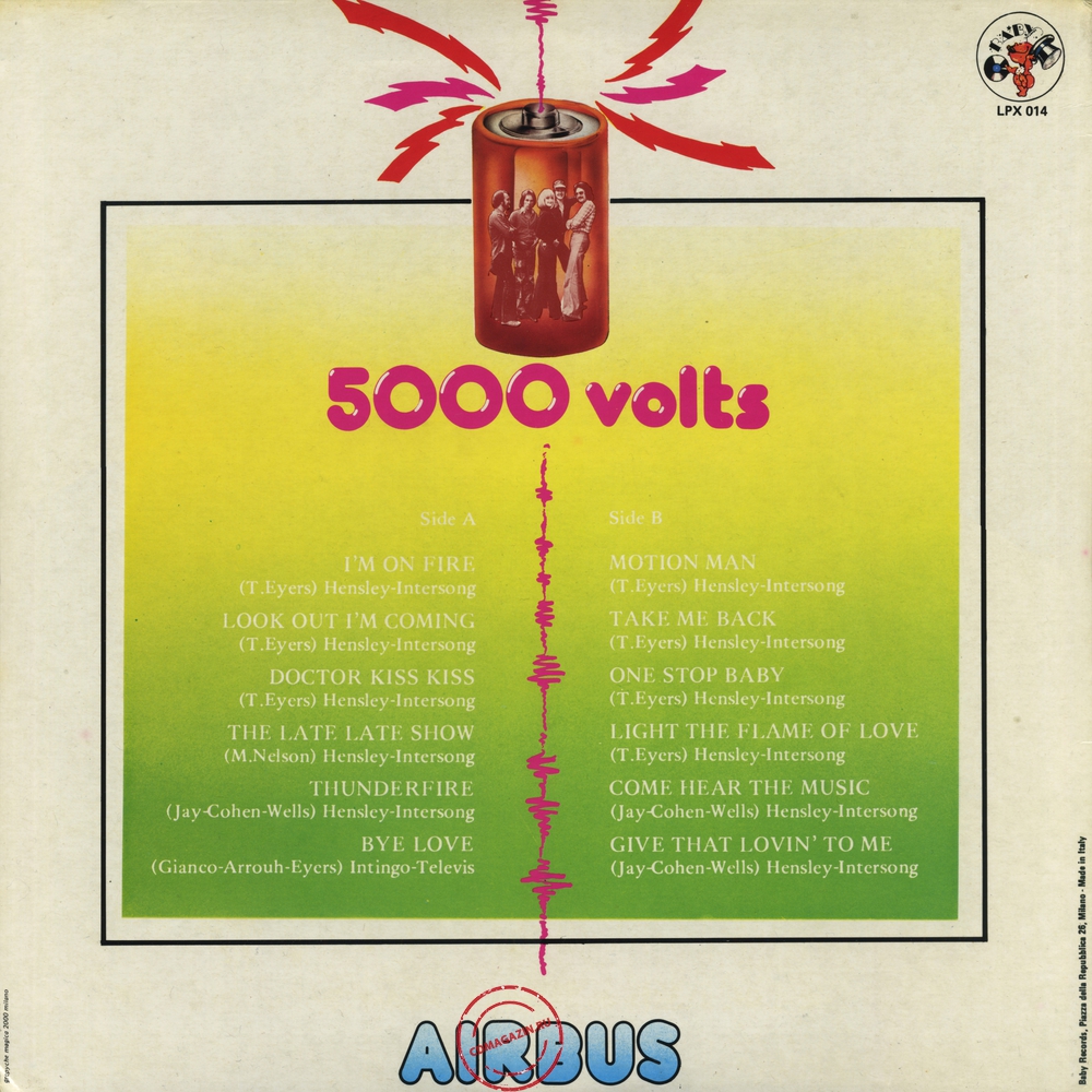 Оцифровка винила: 5000 Volts (1976) Airbus