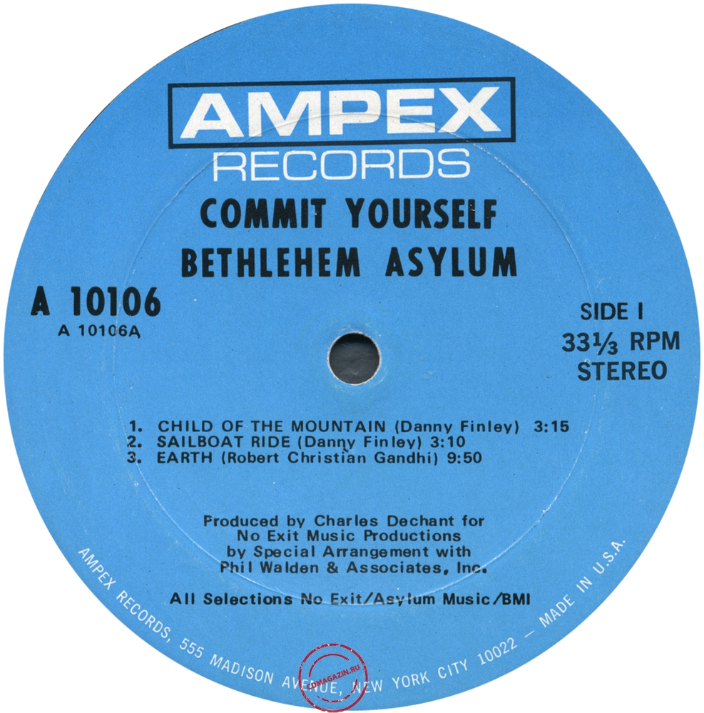 Оцифровка винила: Bethlehem Asylum (1970) Commit Yourself