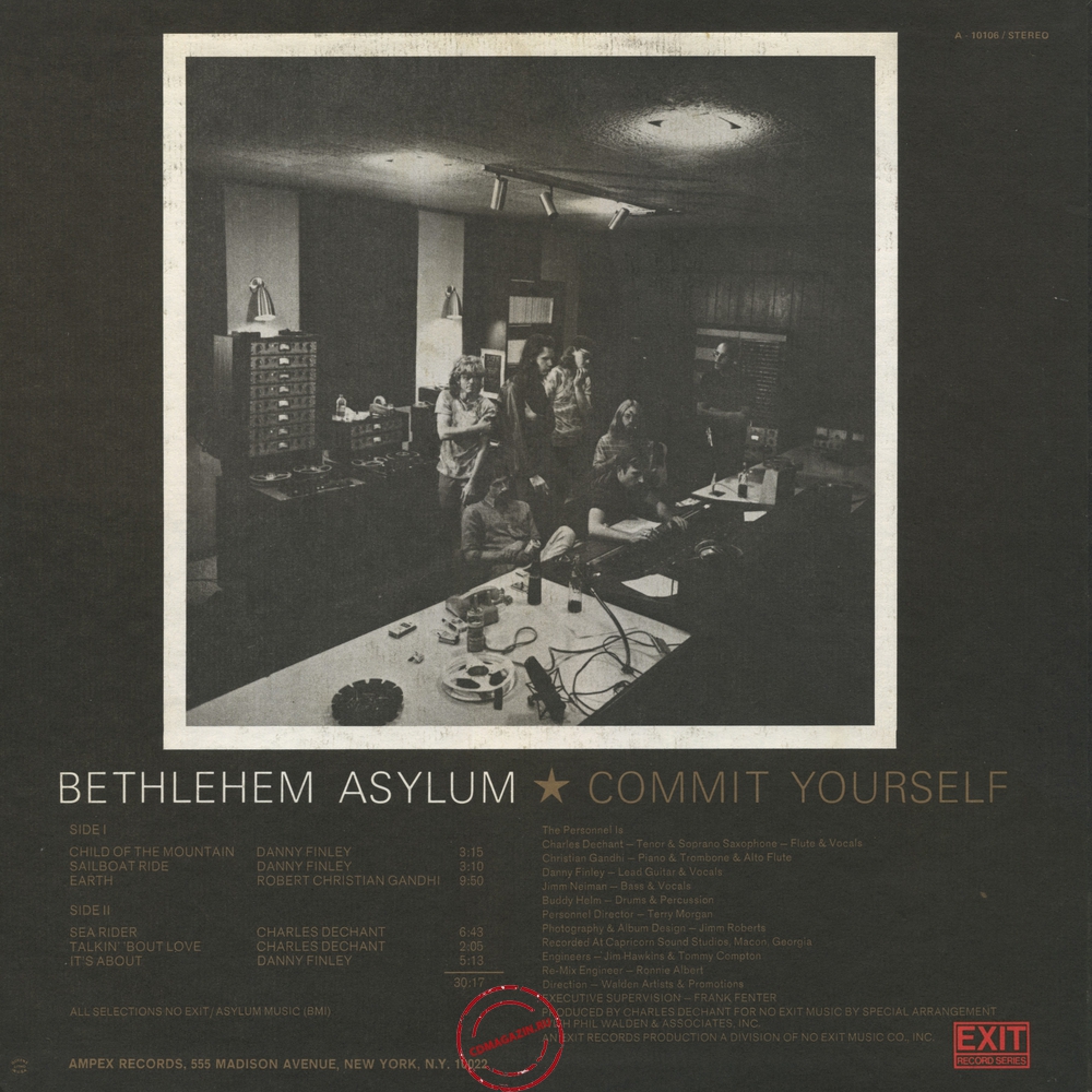 Оцифровка винила: Bethlehem Asylum (1970) Commit Yourself