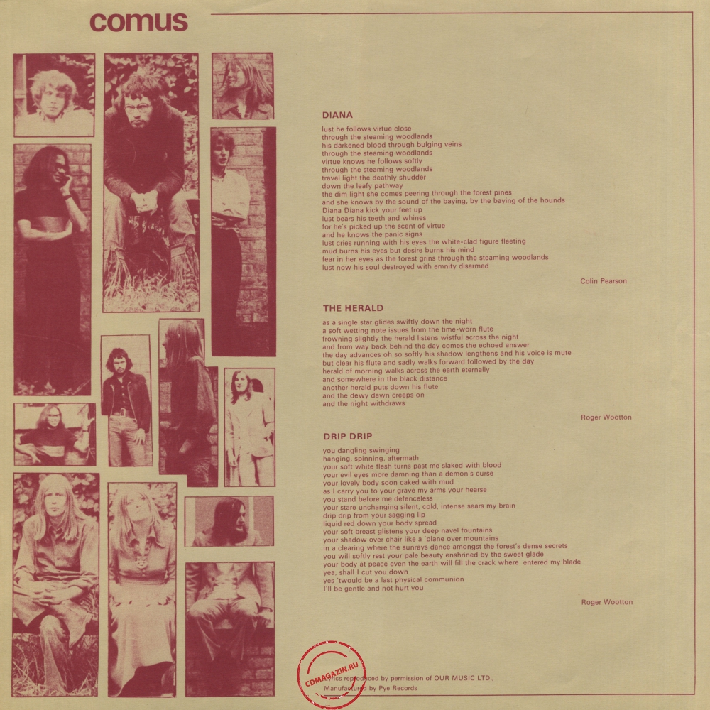 Оцифровка винила: Comus (1971) First Utterance
