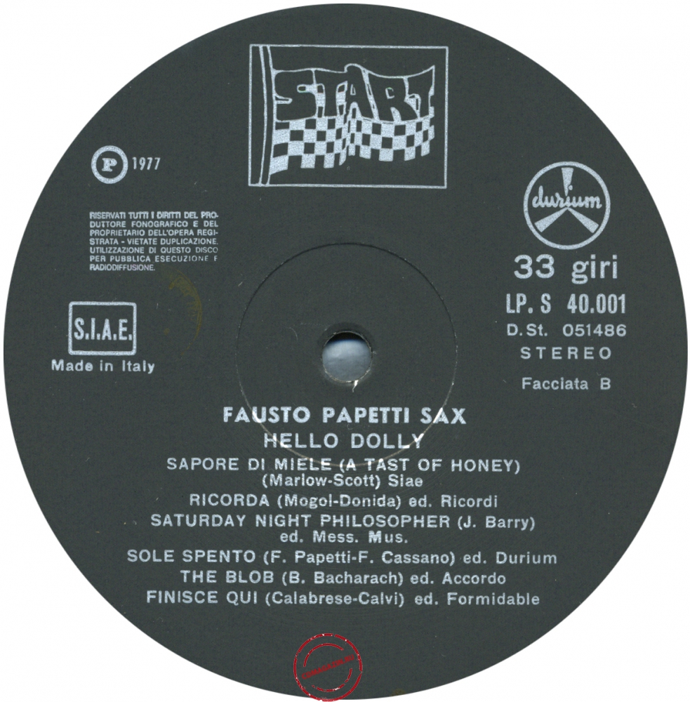 Оцифровка винила: Fausto Papetti (1977) Hello Dolly! Оцифровка винила: Fausto Papetti (1977) Hello Dolly!