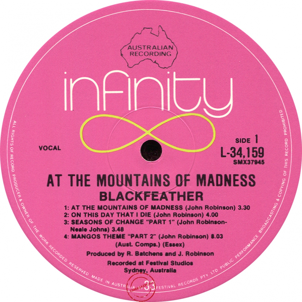 Оцифровка винила: Blackfeather (1971) At The Mountains Of Madness Оцифровка винила: Blackfeather (1971) At The Mountains Of Madness