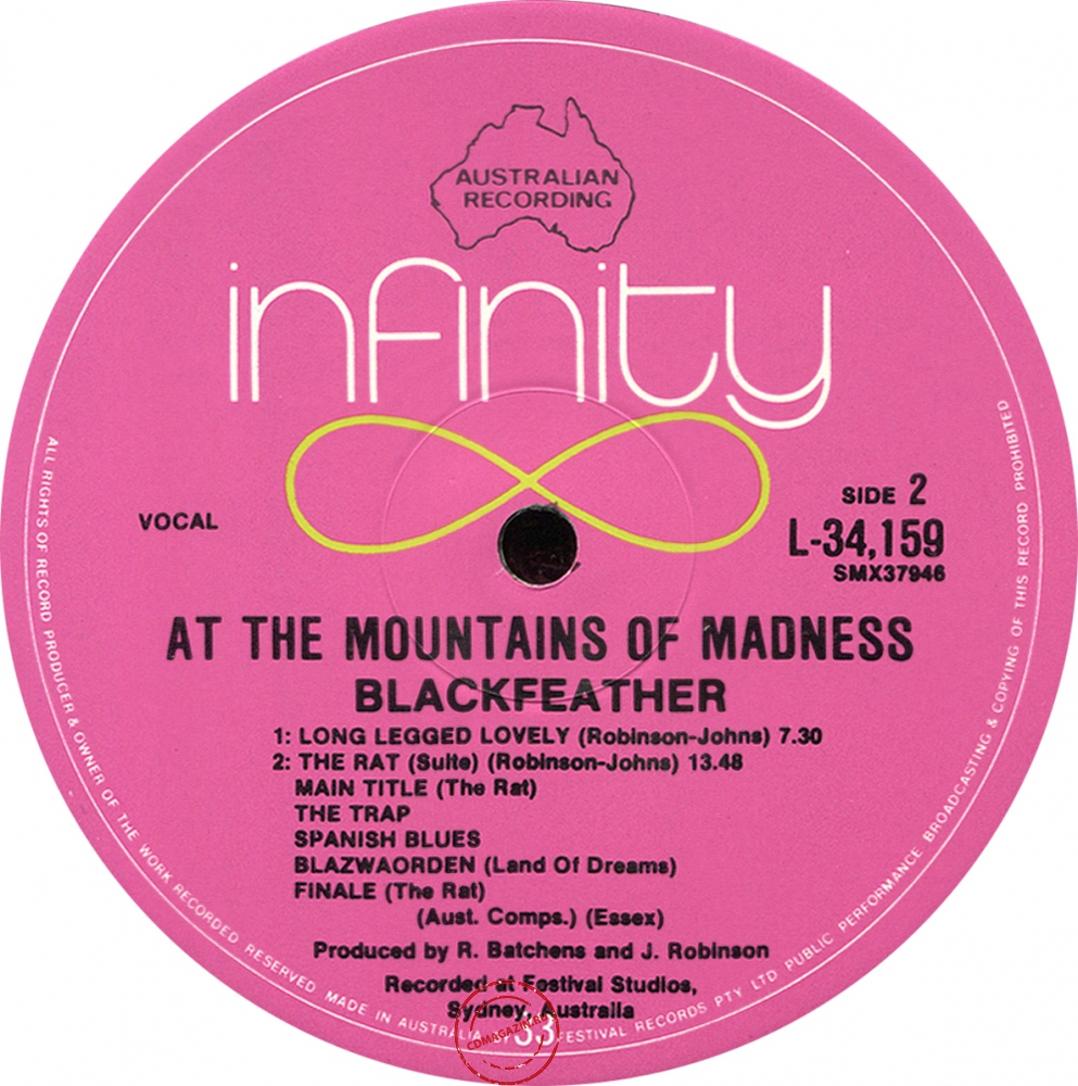 Оцифровка винила: Blackfeather (1971) At The Mountains Of Madness Оцифровка винила: Blackfeather (1971) At The Mountains Of Madness