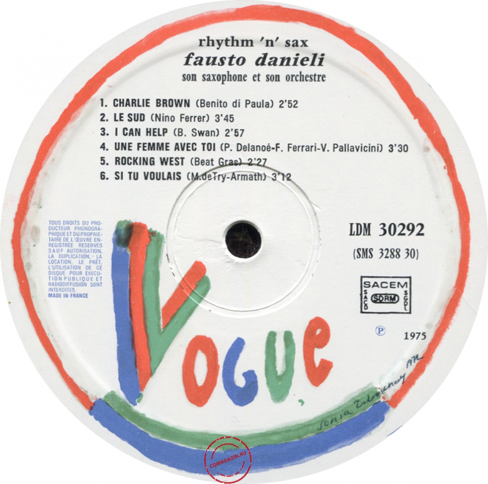 Оцифровка винила: Fausto Danieli (1975) Rhythm 'N' Sax