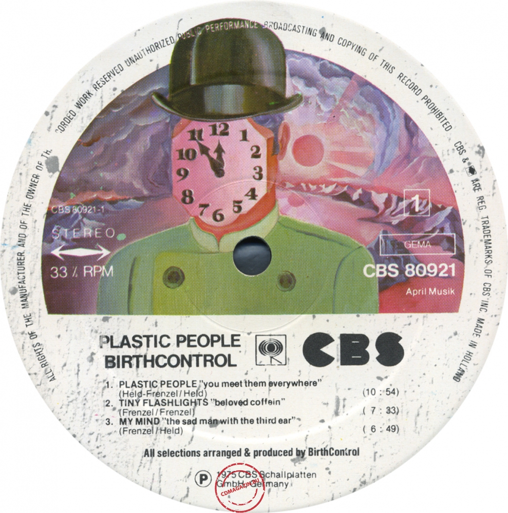 Оцифровка винила: Birth Control (1975) Plastic People