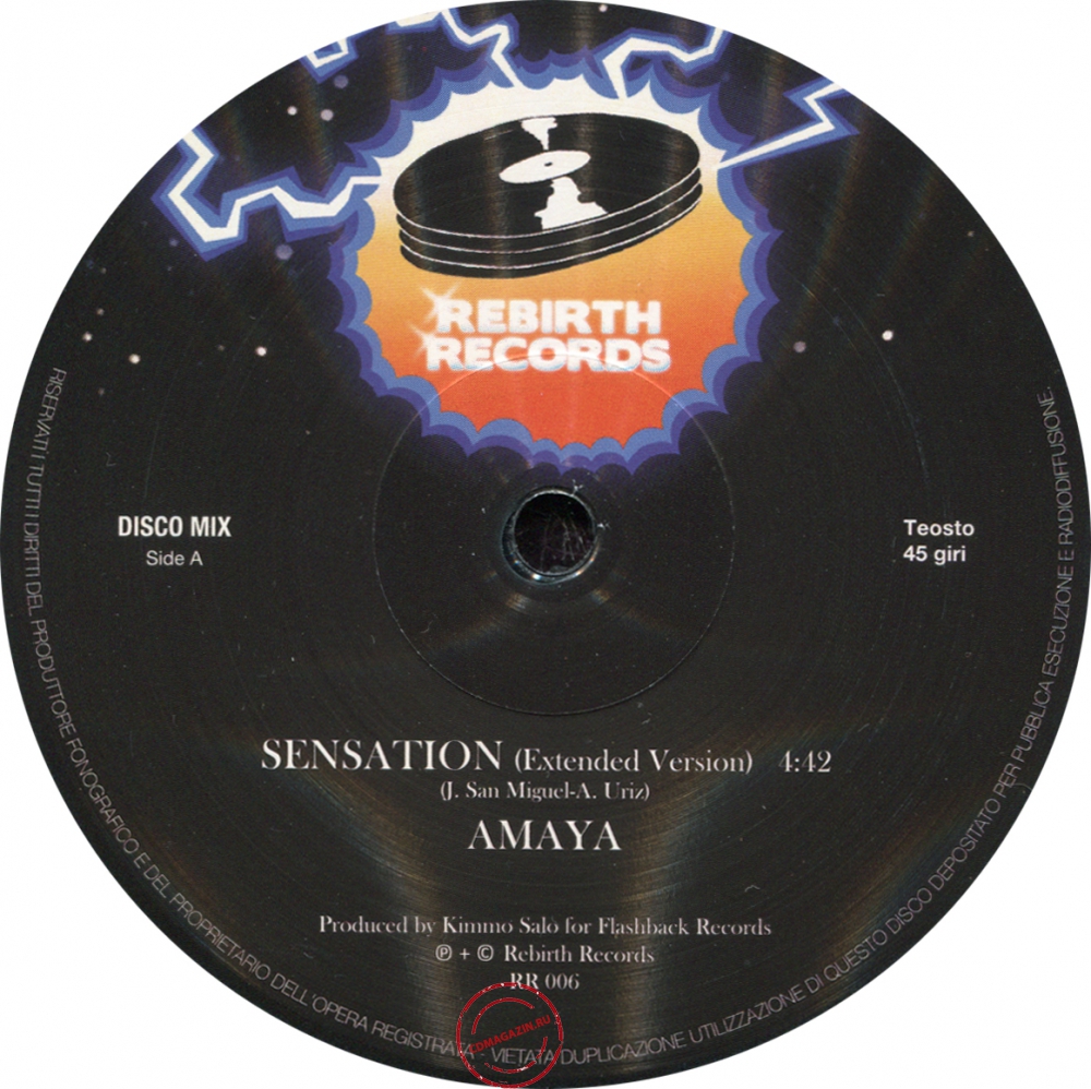 Оцифровка винила: Amaya (10) (2012) Sensation Оцифровка винила: Amaya (10) (2012) Sensation
