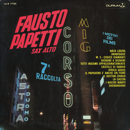Оцифровка винила: Fausto Papetti (1966) 7a Raccolta